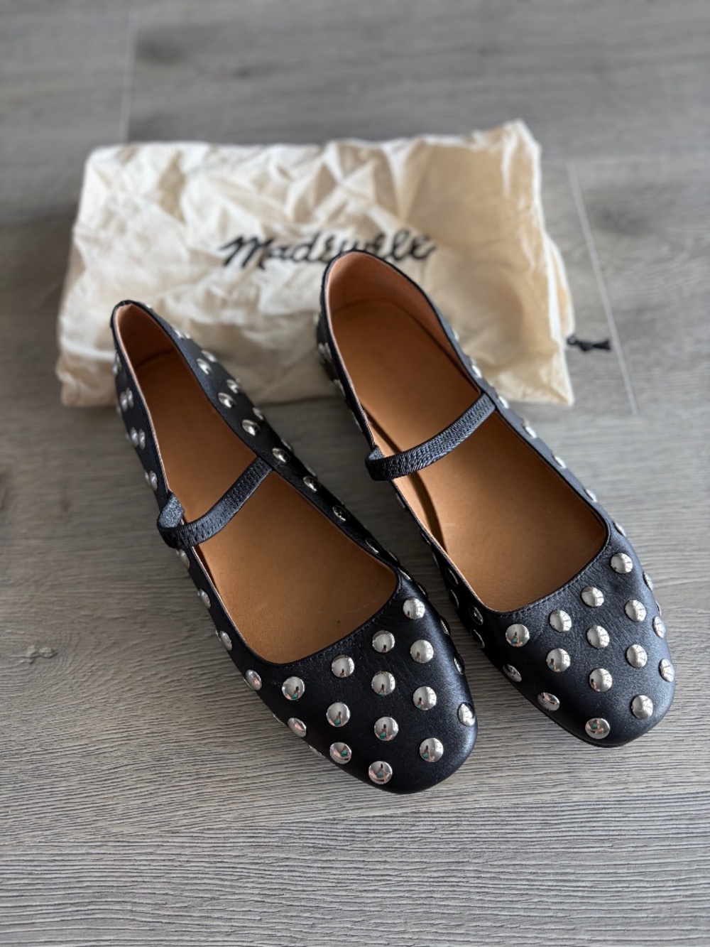 Madewell Studded Greta Ballet Flat Women’s Size 8.5